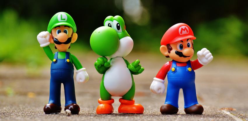 Luigi, Yoshi, Mario