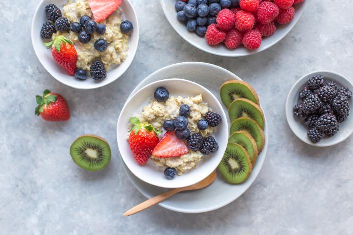 Oatmeal and fruit