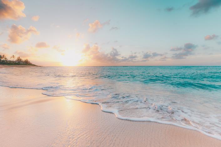 Hawaii beach at sunset