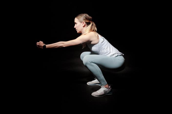 Woman doing squat