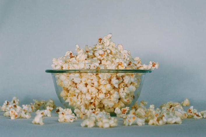 Popcorn in bowl