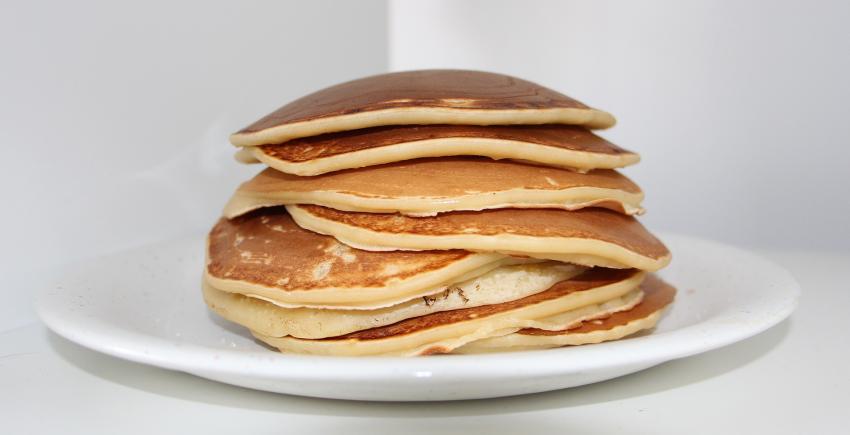 Pancakes on plate