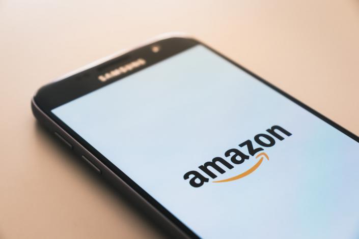 Phone with Amazon logo