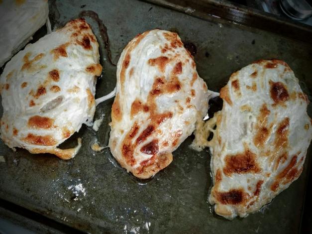 Cooked chicken breasts