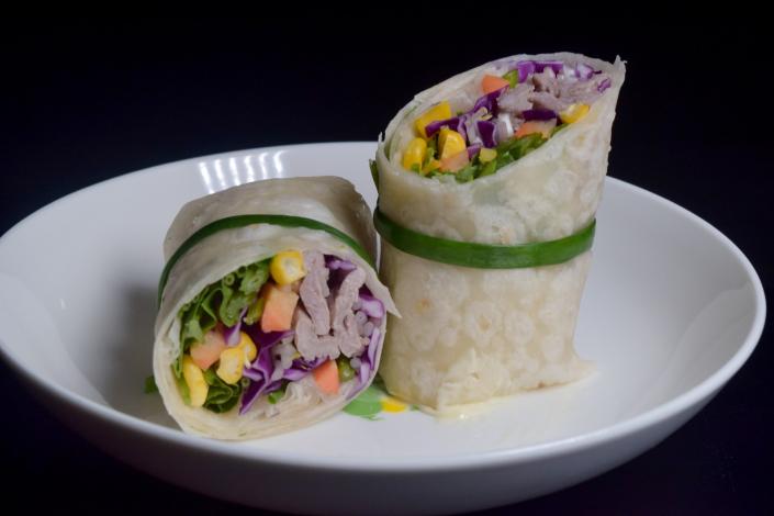 Sandwich wrap on plate