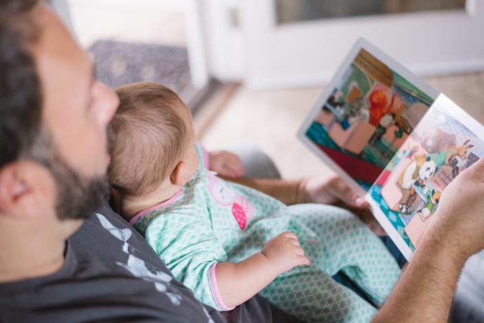 Person reading to child