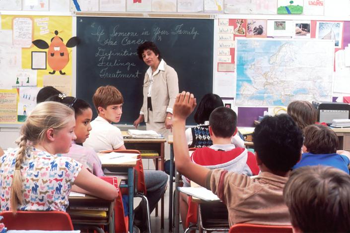 Kids in school clasroom