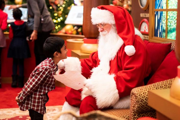 Santa with child