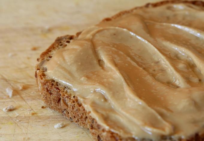 Peanut butter on bread
