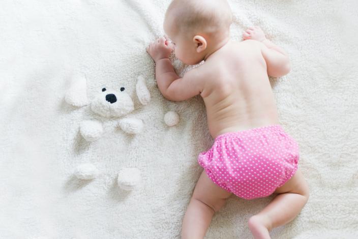 Baby on rug