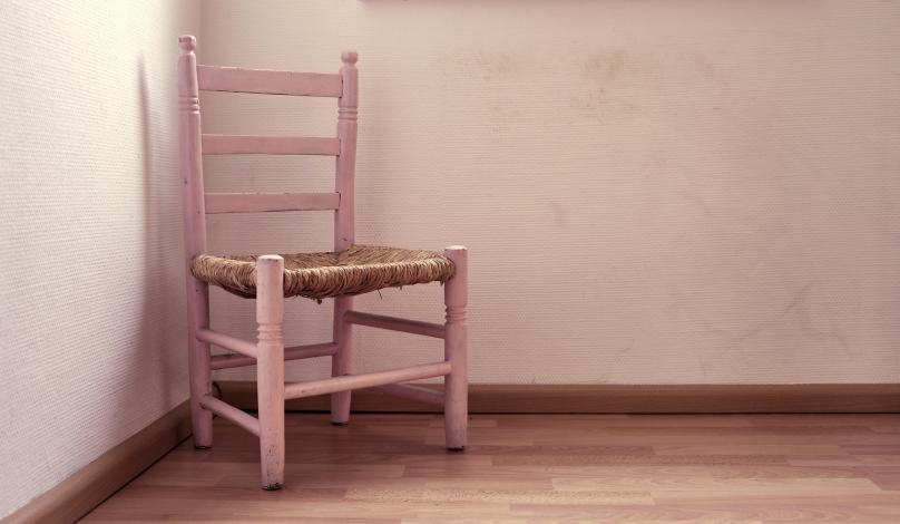 Chair in corner