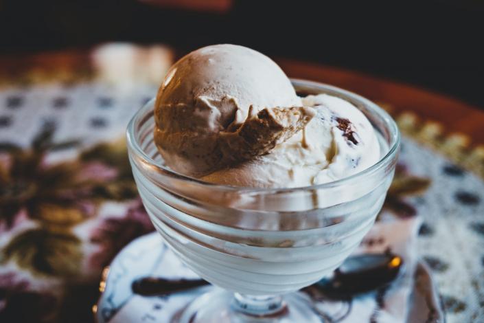 Ice cream in a bowl