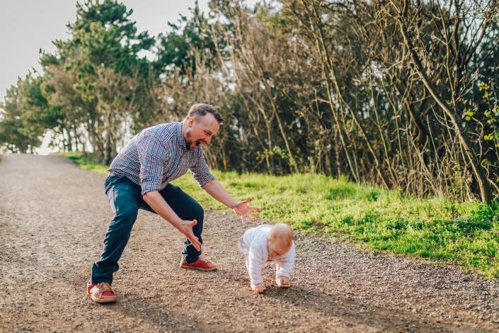 Father with baby