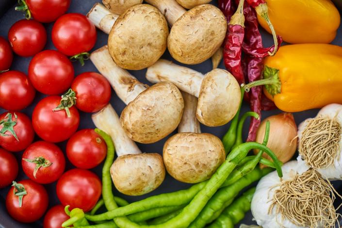 Several vegetables