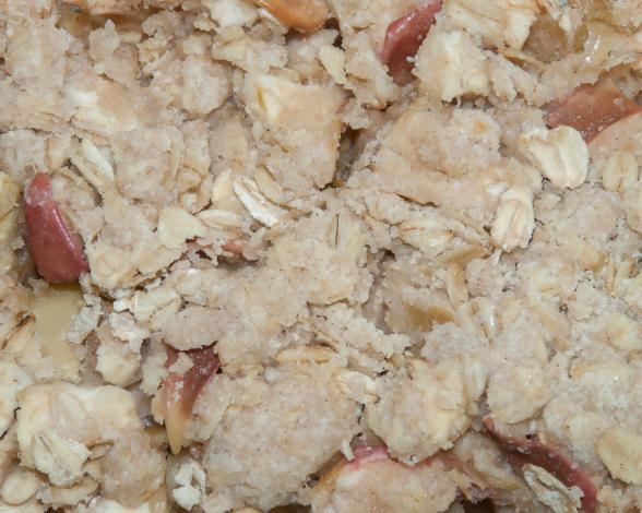Close up view of oatmeal