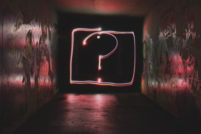 Big hanging question mark