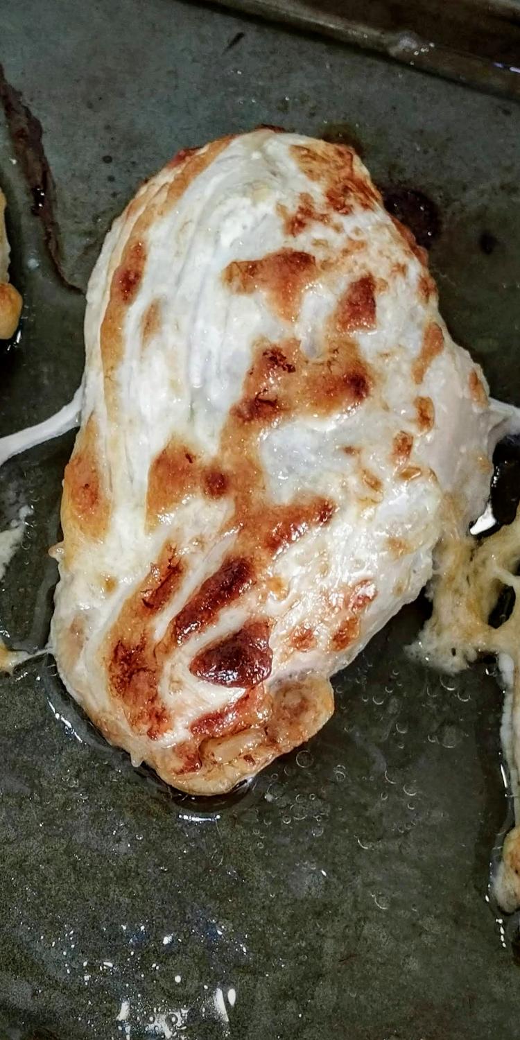 Cooked chicken breasts