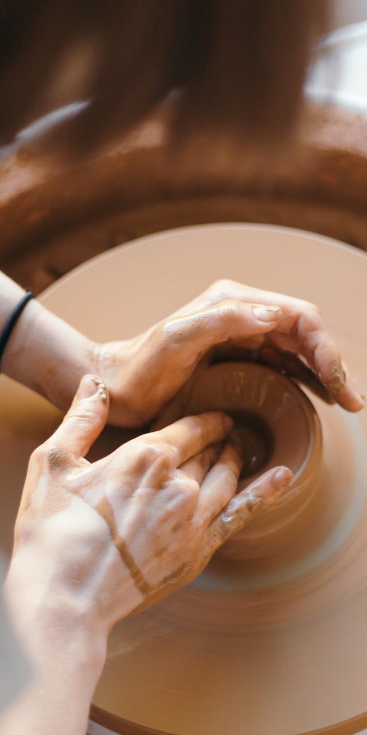 Person making pot