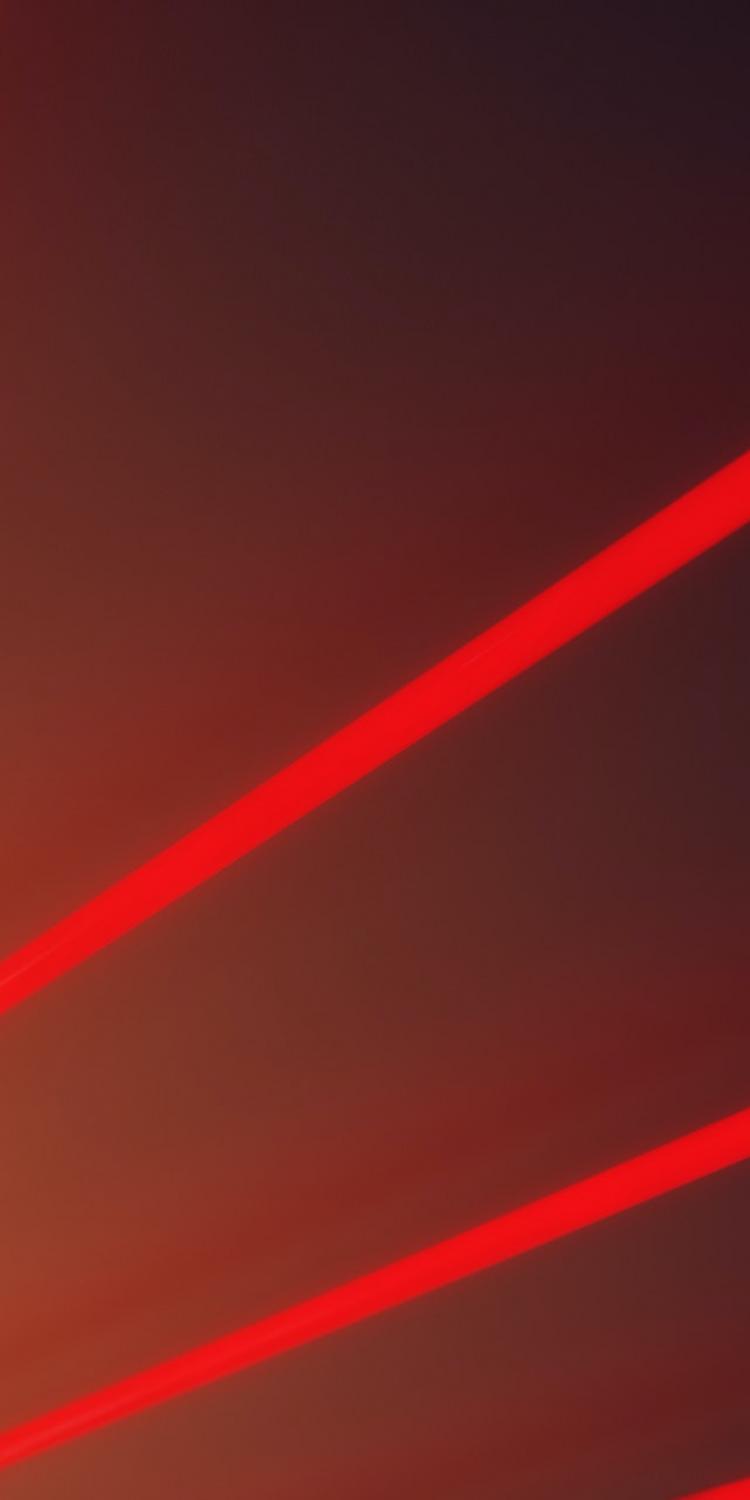 Red light beams