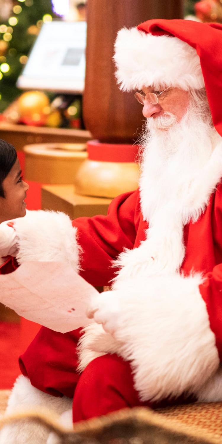 Santa with child
