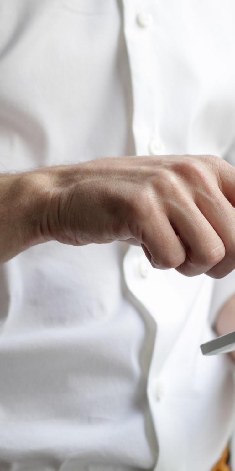 Man holding phone