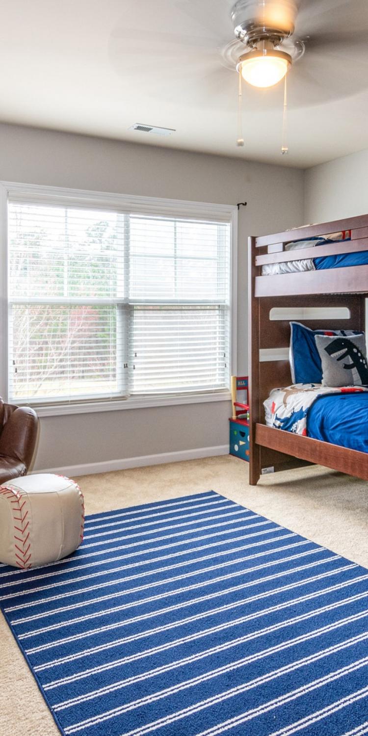 Bedrooms with bunk beds