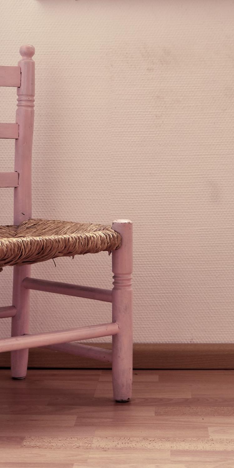 Chair in corner