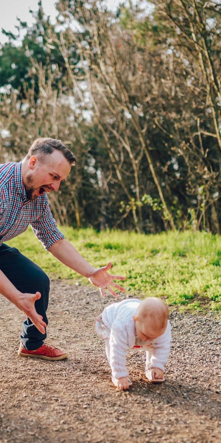 Father with baby