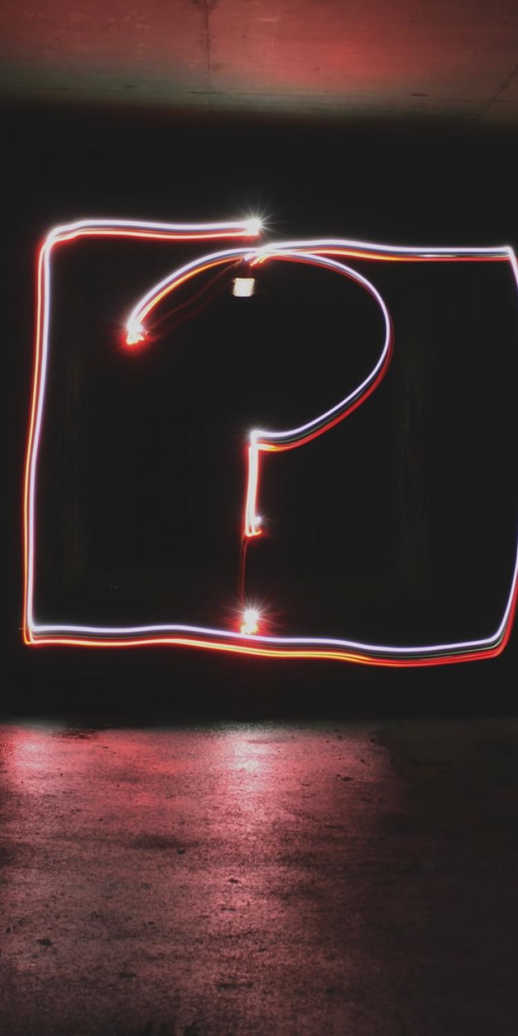 Big hanging question mark