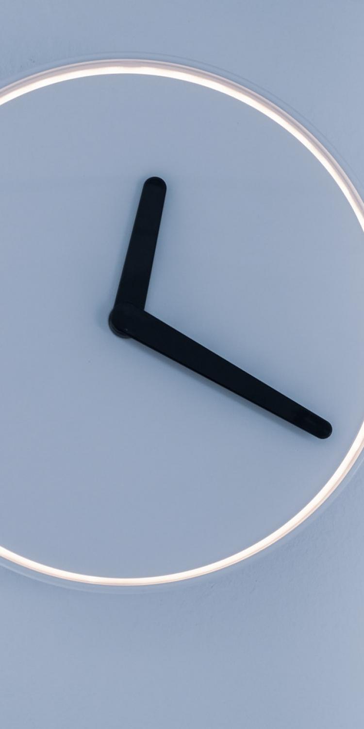 Analog clock on wall