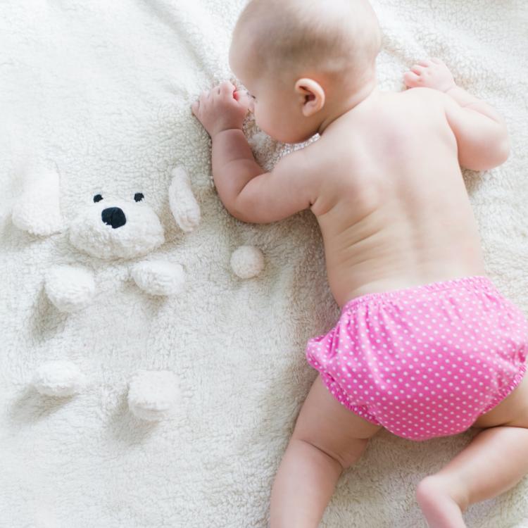 Baby on rug