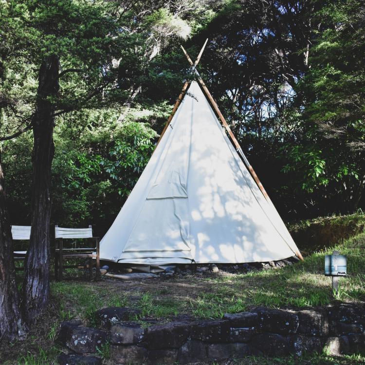 Teepee in the woods